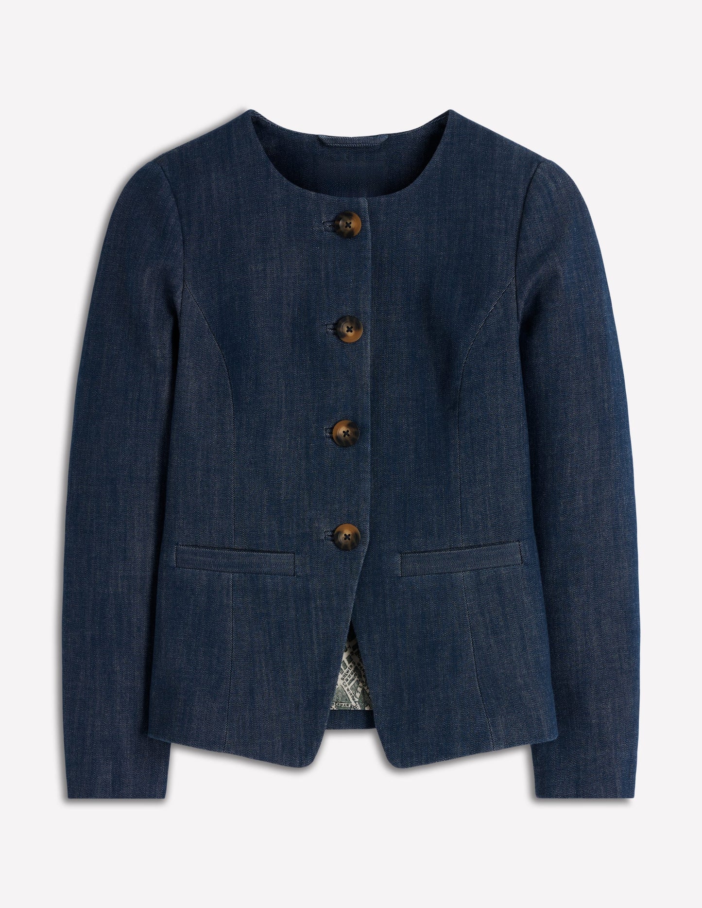 Hampstead Cotton Twill Blazer-Navy