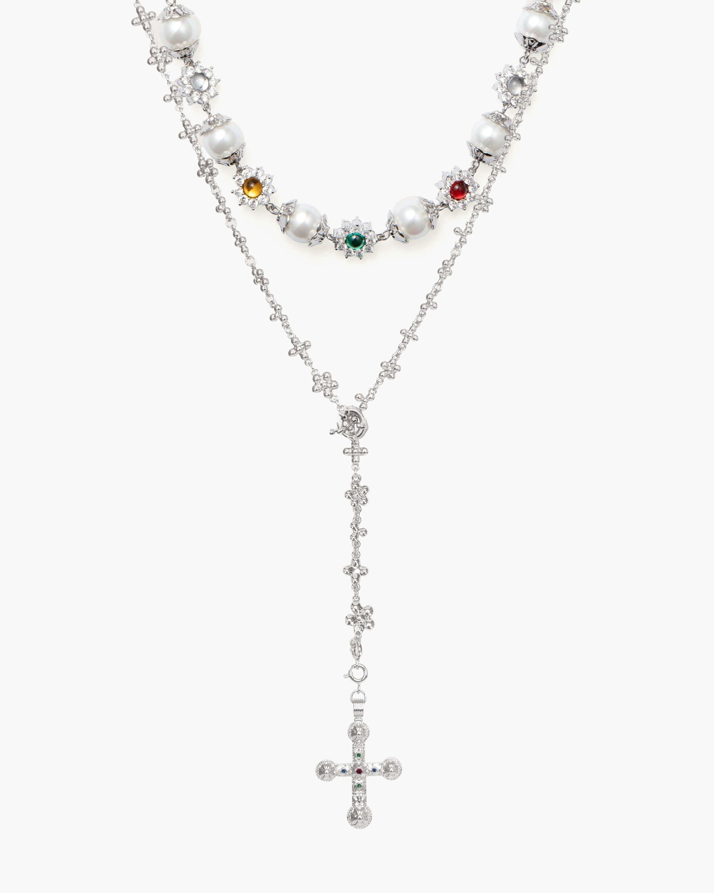 Daisy Molecule Chain in Silver