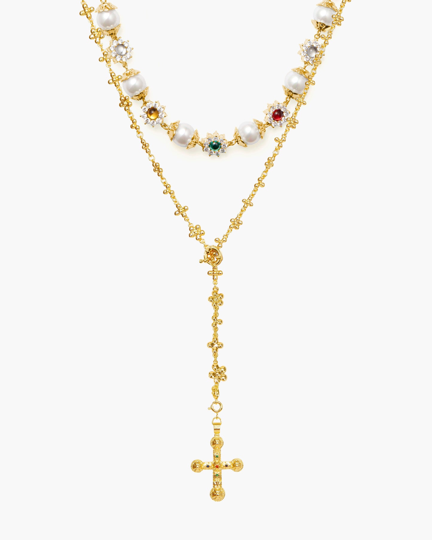 Daisy Molecule Chain in Silver