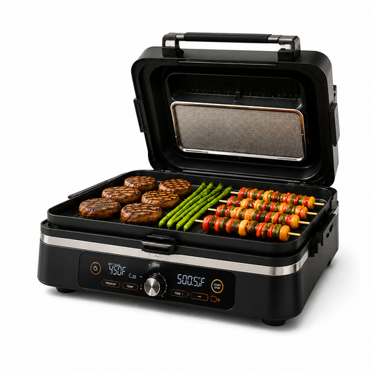 Extra Large Indoor Grill & Griddle | Nonstick Electric BBQ Cooktop