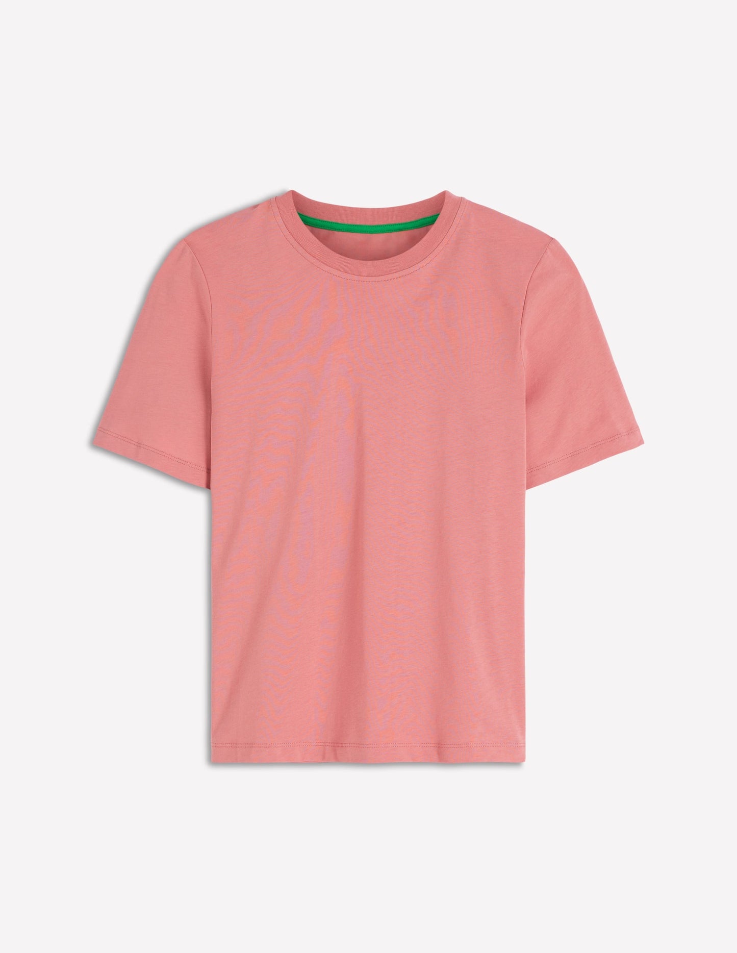 Cotton Crew Neck T-shirt-Vintage Rose