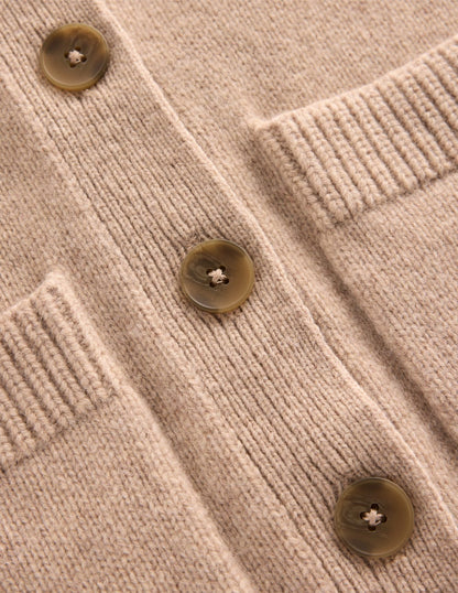 Marion Merino Cardigan-Linen