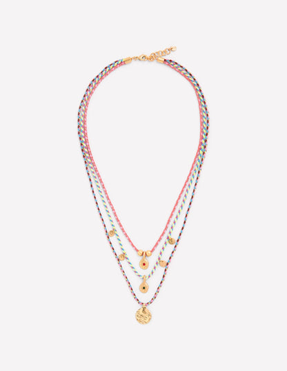 Three Layer Necklace-Multi