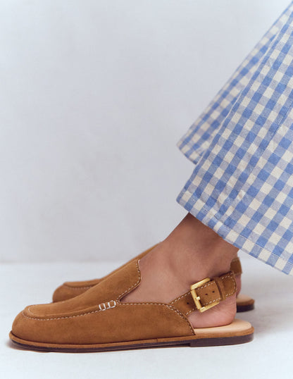Slingback Clog-Golden Brown