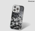 Silver Night Blossom Shining ShineFlow Phone Case
