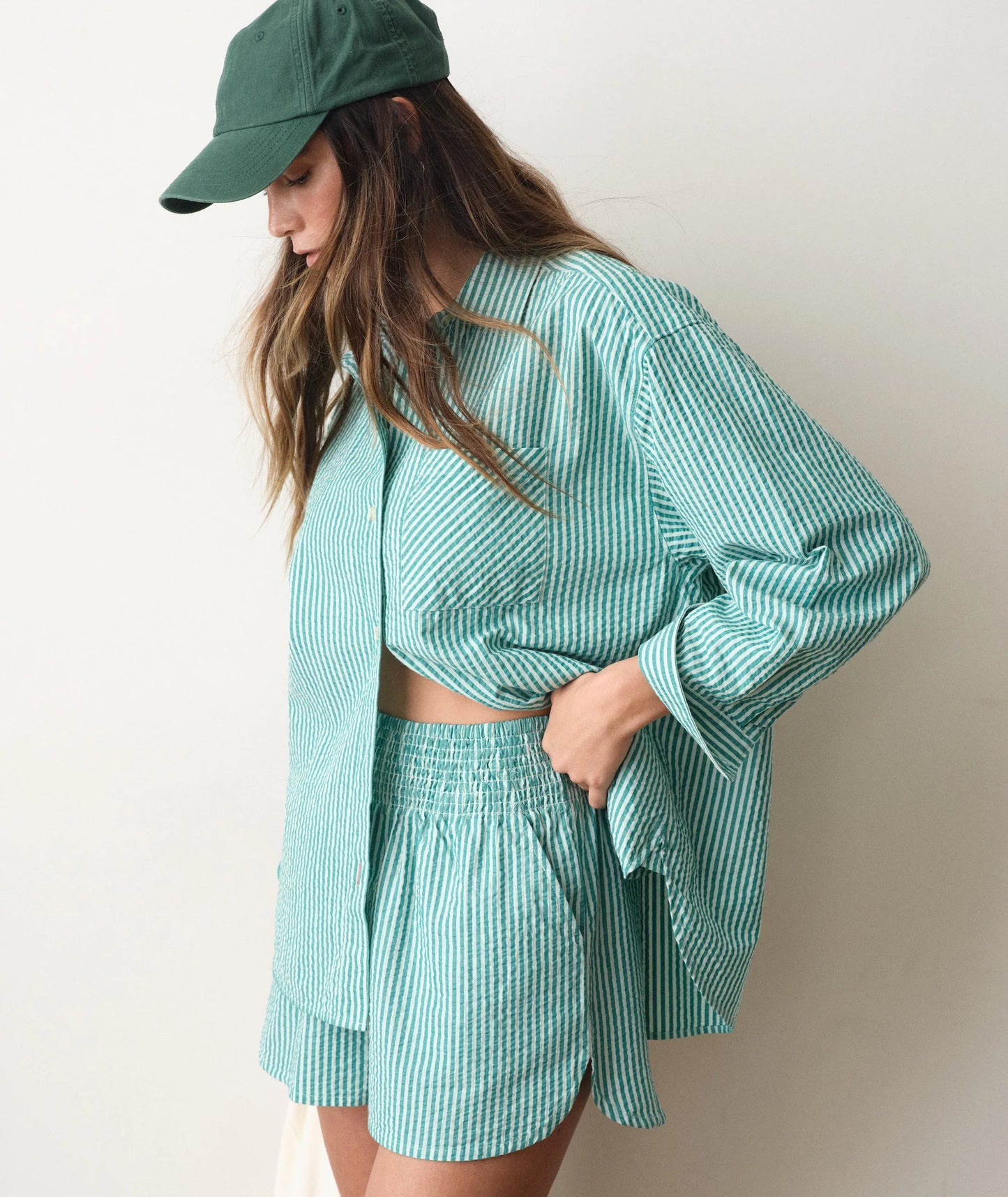 Marine Layer Gracey Oversized Seersucker Shirt