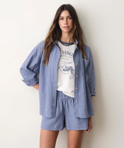 Marine Layer Gracey Oversized Seersucker Shirt