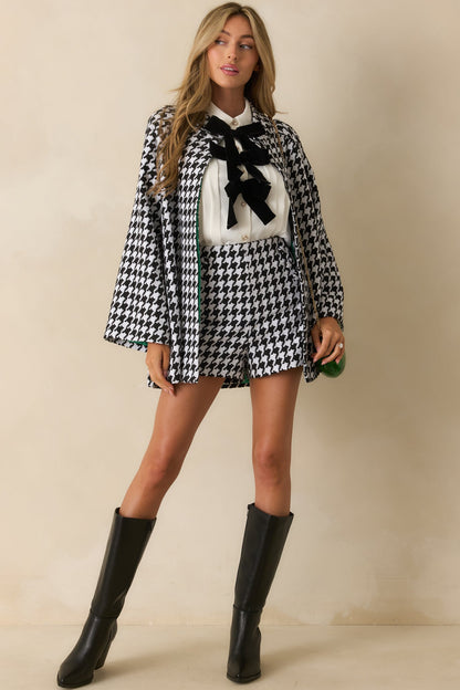 Prosperina Shelby White Bow Front Button Up Top