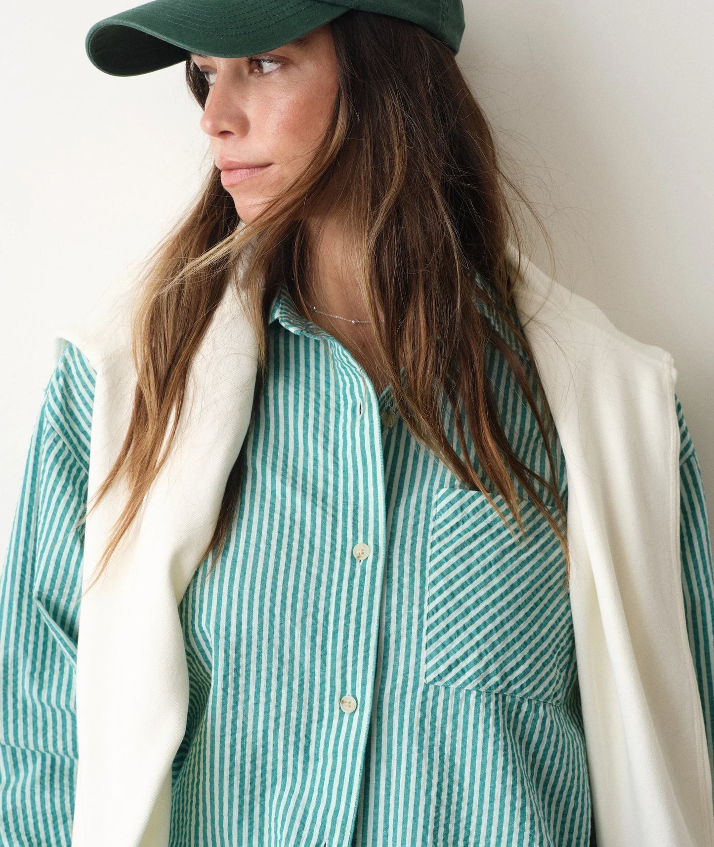Marine Layer Gracey Oversized Seersucker Shirt
