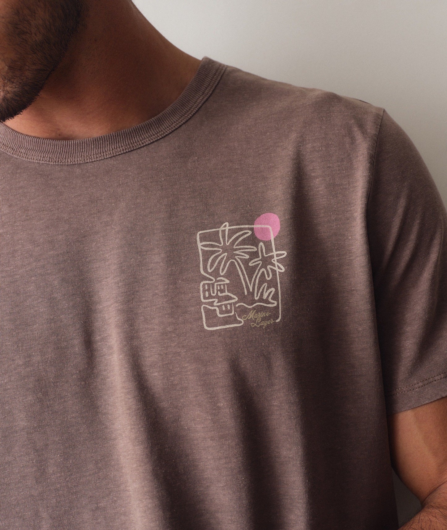 Marine Layer Relaxed Hemp Cotton Graphic Tee