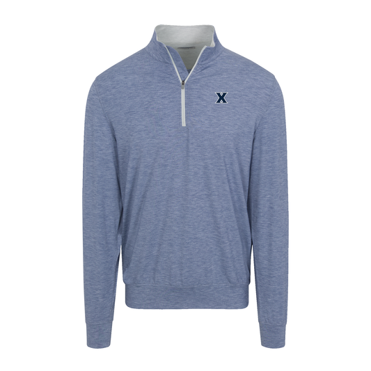 Xavier Velocity Performance Quarter Zip Dark Steel Blue