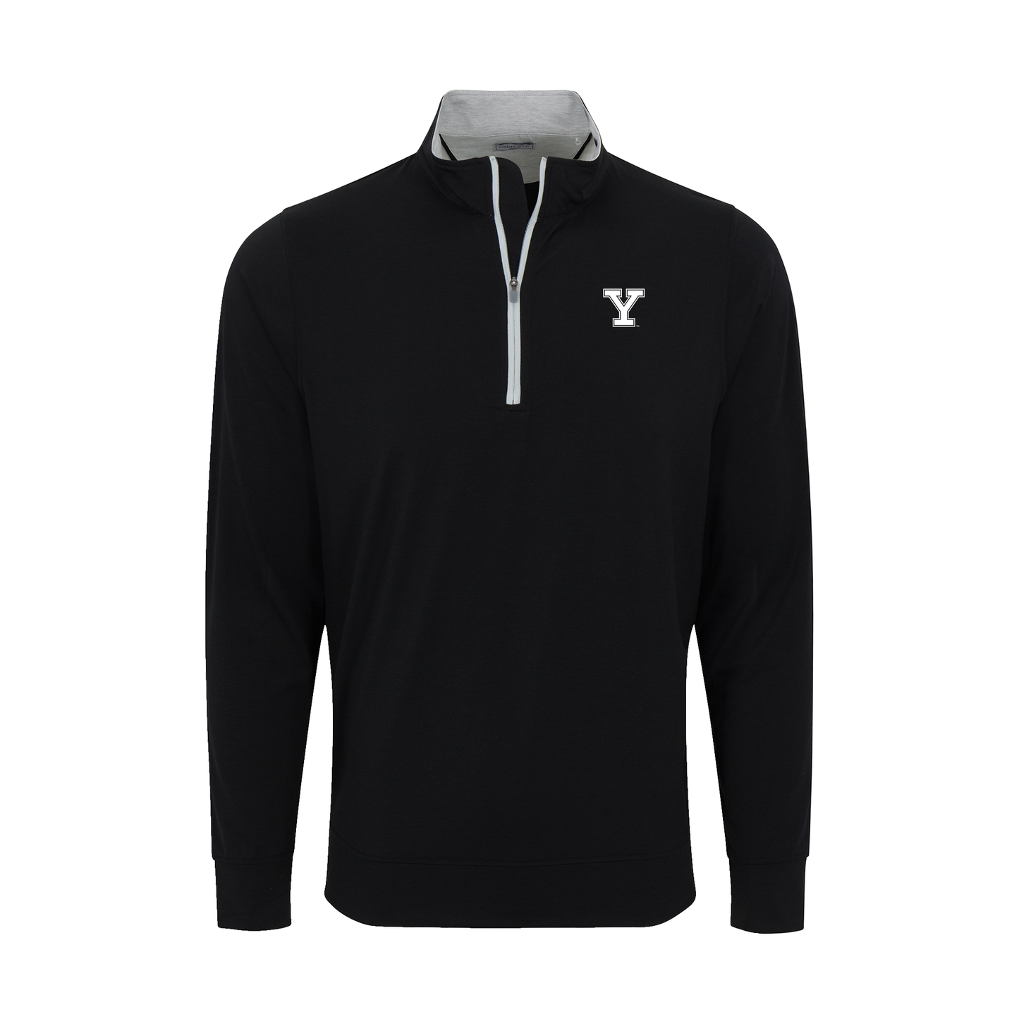 Yale DriRelease® Performance Pullover Black with Light Grey Trim
