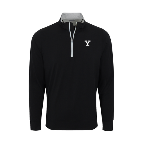 Yale DriRelease® Performance Pullover Black with Light Grey Trim