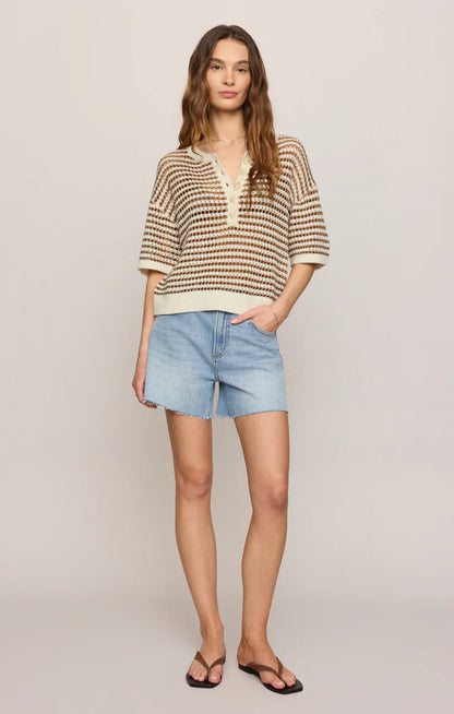 Kylo Striped Polo Sweater