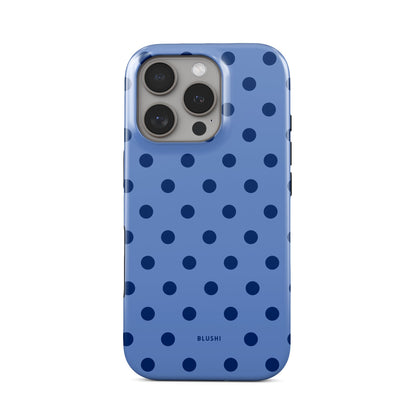 Polka Dot Phone Case⎪Blue and Navy