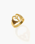 Creda Heart Cross Ring