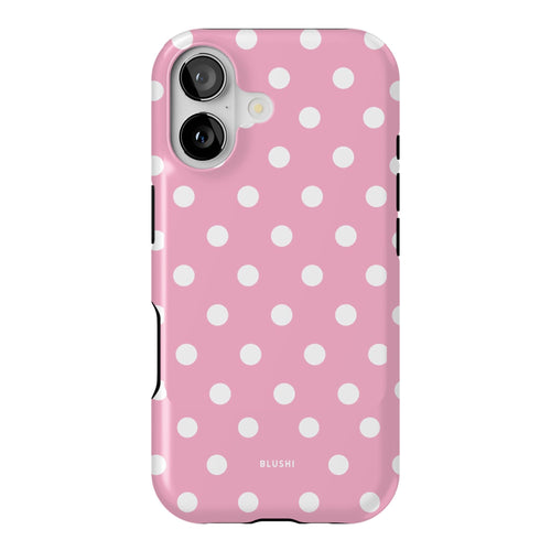 Polka Dot iPhone Case - Pink & White⎪MagSafe