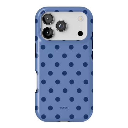 Polka Dot Phone Case⎪Blue and Navy