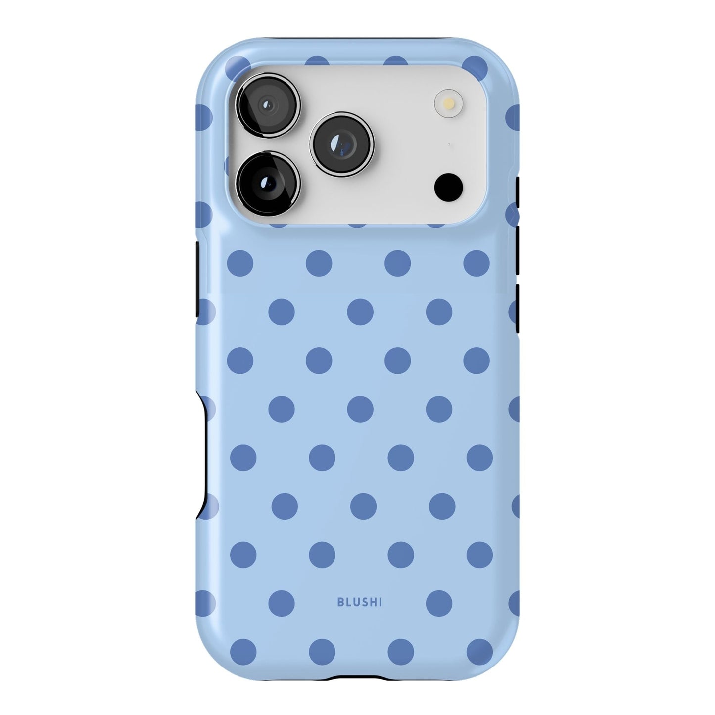 Polka Dot iPhone Case - Light Blue⎪MagSafe