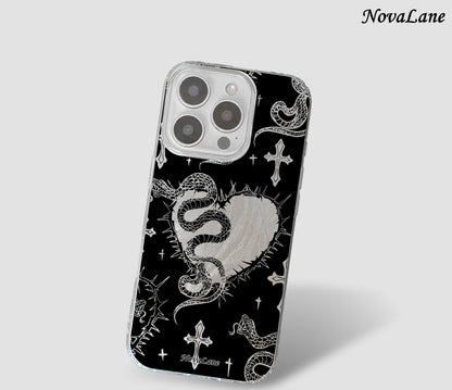 Snake Heart Celestial Shining Phone Case Cover
