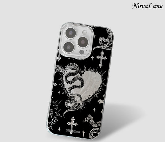 Snake Heart Celestial Shining Phone Case Cover