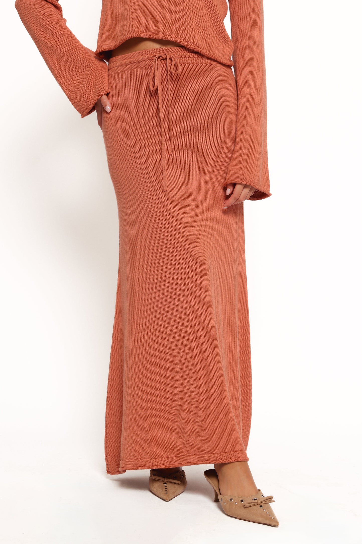 Rooney Knit Skirt - Cinnamon