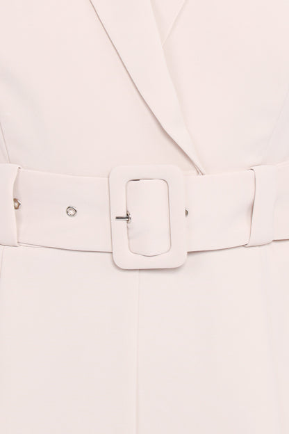Sienna Belted Jumpsuit - Beige