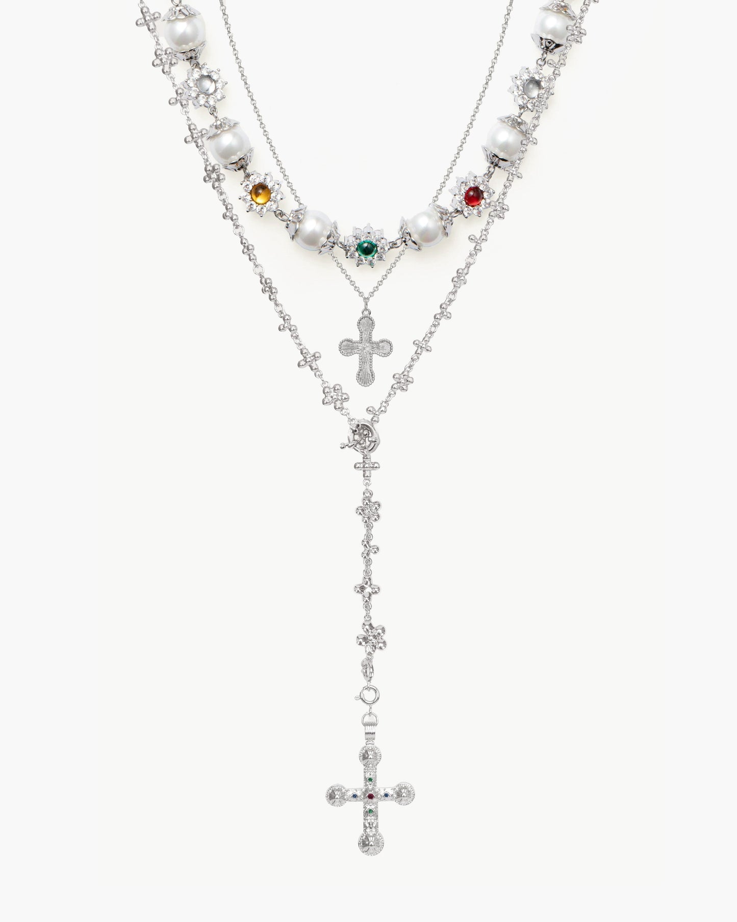 Daisy Molecule Chain in Silver