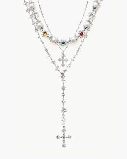 Daisy Molecule Chain in Silver