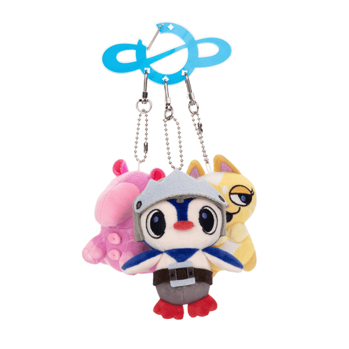 Space Trio Plush Keychains