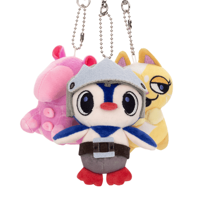 Space Trio Plush Keychains